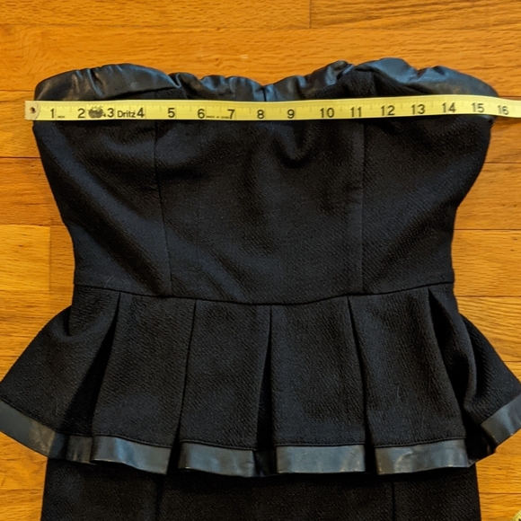 Nikibiki Strapless Black Peplum Dress - Picture 5 of 9